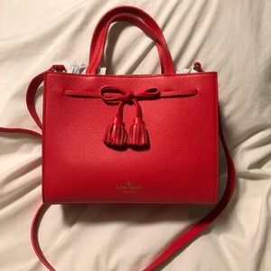 Kate Spade Hayes Street Satchel Red